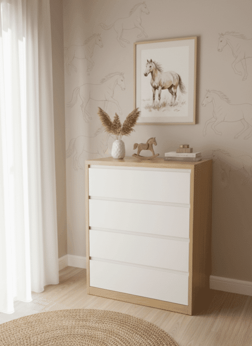 Chiffonier Minimal Combinado 4 cajones